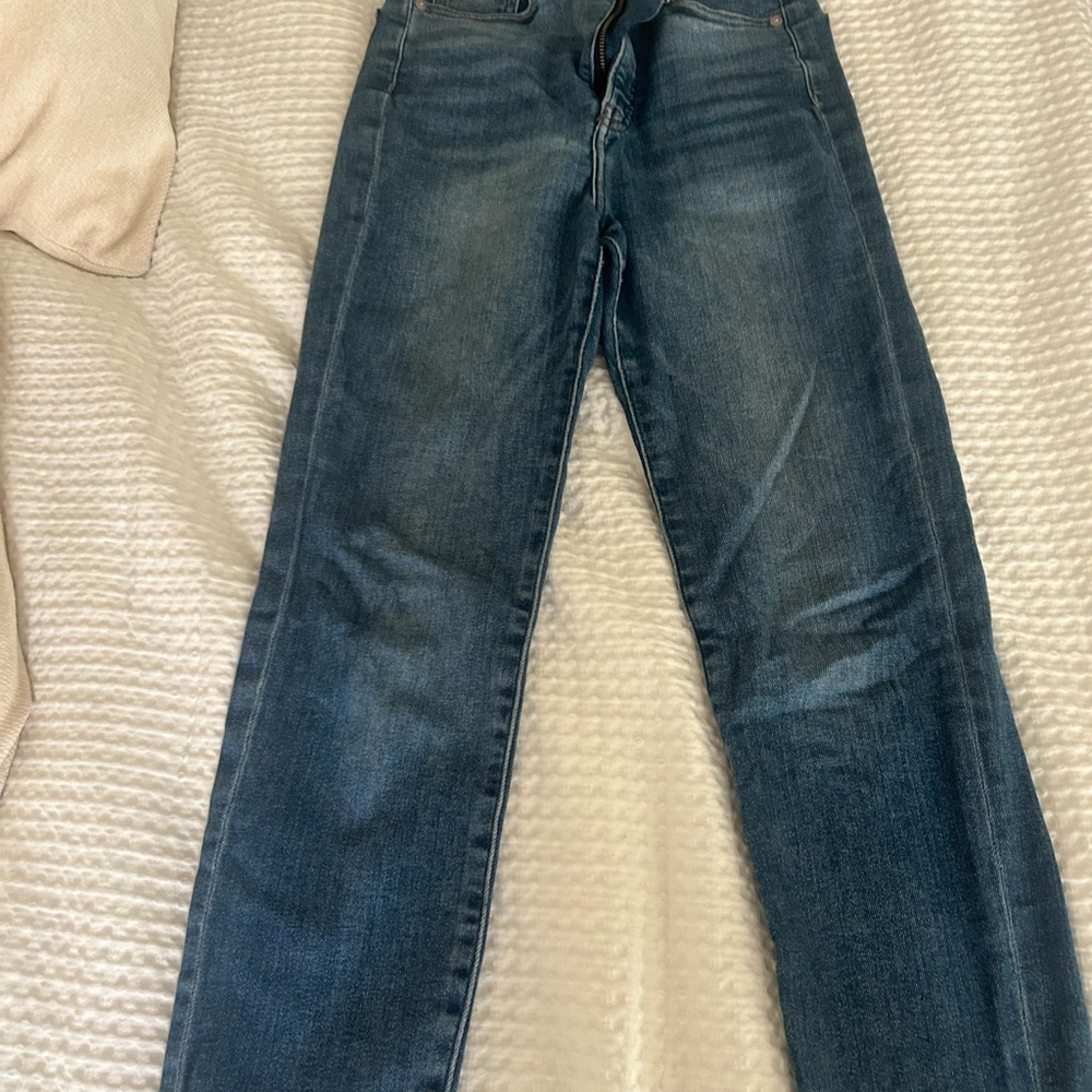 Express Men's Dark Blue Straight Jeans